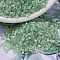 MIYUKI Delica Beads, Cylinder, Japanese Seed Beads, 11/0, (DB0828) Mint Green Silk Satin, 1.3x1.6mm, Hole: 0.8mm, about 20000pcs/bag, 100g/bag