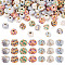 100Pcs Vintage Straight Hole Small Fragrant Fabric Beads, Rondelle, Mixed Color, 15.5x12mm, Hole: 3.5mm