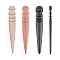 4 Pcs 4 Styles Natural Leather Craft Slicker, Burnisher Leather Polished Rods, Edge Burnisher Slicker Tool, Mixed Color, 1pc/style