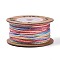 30M Segment Dyed Macrame Cotton Cord, Round Braided Rope, for Wall Hanging, Crafts, Gift Wrapping, Colorful, 1mm, about 32.81 Yards(30m)/Roll