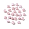 Opaque Acrylic Beads, Imitation Gemstone, Cube, Two Tone, Pink, 17x15.5x15.5mm, Hole: 3mm