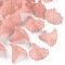 Transparent Acrylic Beads, Calla Lily, Frosted, Light Salmon, 40.5x33x35mm, Hole: 1.8mm, about 135pcs/500g
