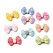 Opaque Resin Cabochons, Bowknot, Mixed Color, 18x26.5x7mm
