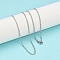 Non-Tarnish 304 Stainless Steel Cable Chain for Necklace, with Lobster Claw Clasps, Stainless Steel Color, 21.65 inch(55cm), 1.9x0.5mm