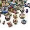 Handmade Cloisonne Beads, Mixed Color, Mixed Shapes, 10~26.5x13~20x4.5~10mm, Hole: 1~1.4mm