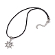 Ожерелья с подвесками от солнца в тибетском стиле из сплава NJEW-JN04569-2