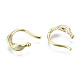 Brass Cuff Earrings EJEW-S201-243G-NR-2