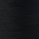 韓国のワックスポリエステルコード  ブラック  1x0.4mm  約546.8ヤード（500m）/ロール YC-G001-10-2