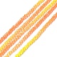 Прозрачный градиент цвета стеклянные бусины пряди GLAA-H021-01A-09-2