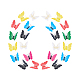 Arricraft 56 pz 7 colori pvc farfalla artificiale magnete frigo DIY-AR0001-66-1