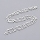Fabricación de collar de cadena de clip de papel con textura de latón MAK-S072-02A-S-2