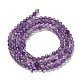Natürlichen Amethyst Perlen Stränge&nbsp;G-K373-B03-03-4