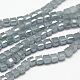 Electroplate Glass Beads Strands EGLA-D018-4x4mm-47-2