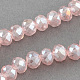 Chapelets de perles en verre électroplaqué EGLA-R086-16mm-05-1