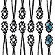 Плетеные шнуры из вощеной хлопчатобумажной нити макраме мешочек изготовление ожерелья AJEW-SW00017-1