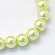 Backen gemalt pearlized Glasperlen runden Perle Stränge HY-Q003-6mm-46-2