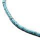 Turquoise synthétique perles heishi brins G-I326-10B-4