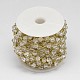 Chaînes de perles rondelles en verre taillé fait main pour colliers fabrication de bracelets CHC-L027-01-2
