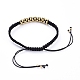 Braccialetti di perline intrecciati filo di nylon regolabile unisex BJEW-JB05137-01-4
