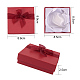 Benecreat 12 Packung Pappschmuck Armreif Geschenkboxen mit Schleifen in 4 Farben für Armreif und Armband - 89x89x25mm OBOX-BC0001-01-4