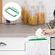 Gorgecraft 3 個グリーンポータブルゴミ袋ホルダーゴミ袋ホルダープラスチック食器棚吊りゴミ箱ゴミ箱ラックホルダーキッチンツールキッチン用品ゴミ収納ラック缶 8.7