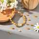 CHGCRAFT 5 Strands Natural Topaz Jade Beads Strands G-CA0001-16-4