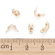 Punte di perline riempite in oro giallo KK-A130-02-4