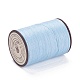 ラウンドワックスポリエステル糸ストリング  マイクロマクラメコード  ツイストコード  革縫い用  ミックスカラー  0.55mm  約131.23ヤード（120m）/ロール YC-D004-02C-M-3