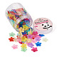 Yilisi 200Pcs 10 Colors Frosted Acrylic Bead Caps MACR-YS0001-02-5