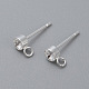 Accessoires de puces d'oreilles en 304 acier inoxydable X-STAS-H410-04S-C-1