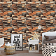 Paper 3D Anticollision Wall Stickers Brick Pattern Stickers DIY-WH0218-37A-4