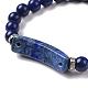 Natural Mixed Stone Beads Charm Bracelets BJEW-K164-B-3