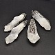 Pepitas de cristal de diamante de imitación de arcilla de polímero colgantes grandes FIND-F003-17-1