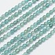Facetas hebras de perlas naturales de apatita redondas G-I156-05-1