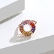 925 anillos de plata de ley en forma de rosquilla RJEW-BB67086-7-3