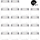 Benecreat 18 Packung 50 ml runde Plastikgläser Klarglasbehälter mit Aluminium-Schraubdeckel für Schönheitsprodukte CON-BC0006-09-6