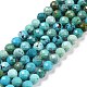 Chapelets de perles en turquoise de HuBei naturelle G-C009-A15-1