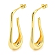 Rack Plating Brass Teardrop Stud Earrings EJEW-P242-04G-1