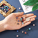 Yilisi 40 pièces 8 couleurs brins de perles de chalumeau de sable d'or faits à la main LAMP-YS0001-01-7
