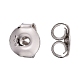 Rhodium Plated 925 Sterling Silver Ear Nuts STER-K167-041P-2