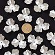 Tappi di perline con perla imitazione plastica a fiore singolo in petalo OACR-R016-05-3