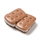 食品テーマ不透明樹脂模造食品デコデンカボション  ペルー  クッキー  食べ物  19x22x8mm RESI-E044-02A-3