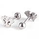 201 Stainless Steel Barbell Cartilage Earrings EJEW-R147-16-3