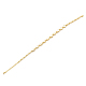 合金淡水シェルネックレス  台形  ゴールドカラー  15.7インチ（40cm） SHEL-T009-13-2