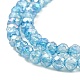 Spray Painted Imitation Jade Glass Beads Strands GLAA-P058-01A-4
