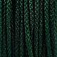 編み込みナイロン糸  マンボスレッド  ジュエリー作りのための  濃い緑  1.5mm  約19.68ヤード（18m）/ロール NWIR-F010-03-3
