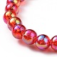 Ensembles de bracelets extensibles en perles acryliques transparentes de couleur ab BJEW-JB09047-5