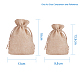 Pandahall Elite Sacs d'emballage en toile de jute sacs à cordon ABAG-PH0001-14x10cm-05-4