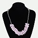 Perles de verre fil de nylon colliers de perles X-NJEW-E039-01-1