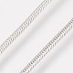 Fabricación de collares con cadena de serpiente redonda de latón chapado en estante NJEW-O101-24P-1